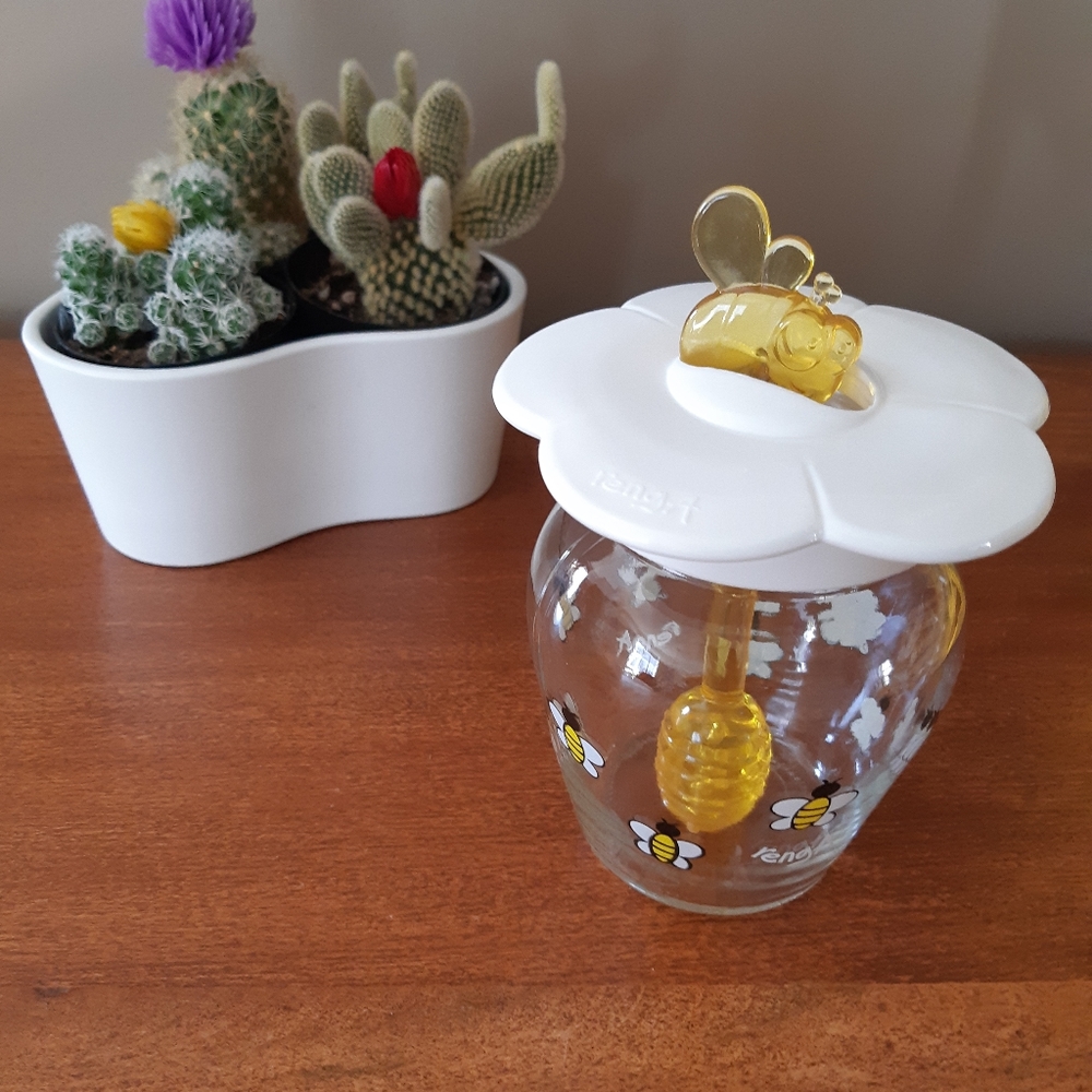 Renga glass honey bowl dish ja